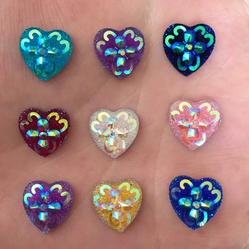 NEW 60PCS 12mm mix AB Resin Heart FlatBack flower Rhinestone Appliques wedding Buttons D72A
NEW 60PCS 12mm mix AB Resin Heart FlatBack flower Rhinestone Appliques wedding Buttons D72A