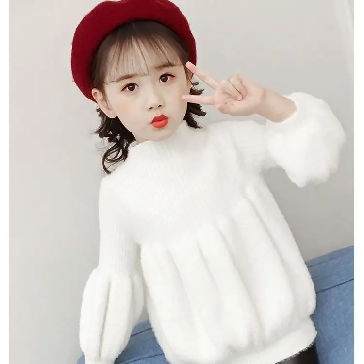 Girls Fashion Jacket Spring&autumn Knitted Sweater Lantern Sleeve Loose Tops For 90-150cm Height Kids G097
Girls Fashion Jacket Spring&autumn Knitted Sweater Lantern Sleeve Loose Tops For 90-150cm Height Kids G097