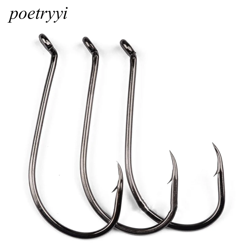 POETRYYI 10PCS/20PCS/50PCS-Lot Fishing Single Hook Bait Barb Barbed Fishhook Lure Tackle Size 1/0# - 8/0# Best Seller P30
POETRYYI 10PCS/20PCS/50PCS-Lot Fishing Single Hook Bait Barb Barbed Fishhook Lure Tackle Size 1/0# - 8/0# Best Seller P30