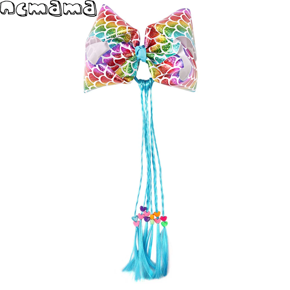 7'' Mermaid Unicorn Printed Ribbon Hair Bows for Girls with Alligator Clips Kids Hair Accessories Cartoon Ponytail Wig Hairbows
7'' Mermaid Unicorn Printed Ribbon Hair Bows for Girls with Alligator Clips Kids Hair Accessories Cartoon Ponytail Wig Hairbows