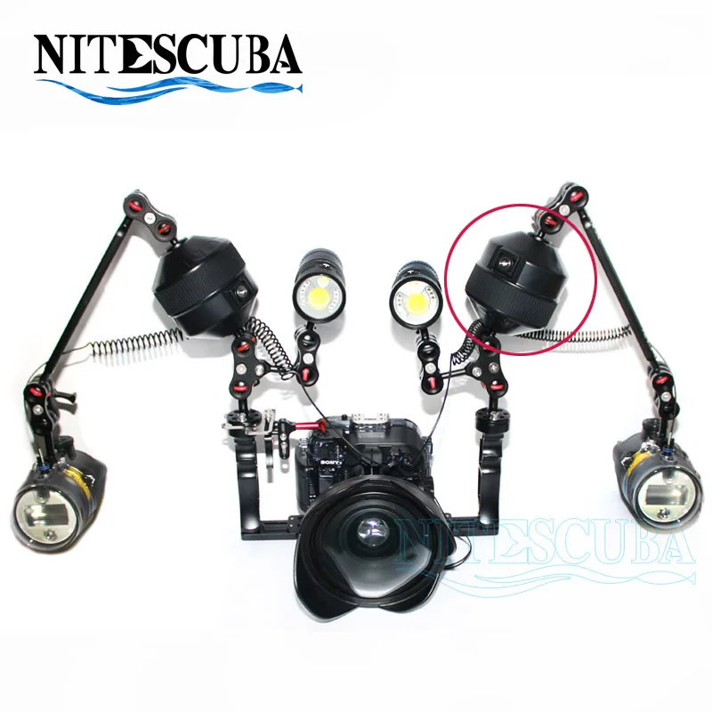 NiteScuba Diving INON Mega Float Arm Connector Floating for strobe light Flashlight Underwater camera case Photography accessory
NiteScuba Diving INON Mega Float Arm Connector Floating for strobe light Flashlight Underwater camera case Photography accessory