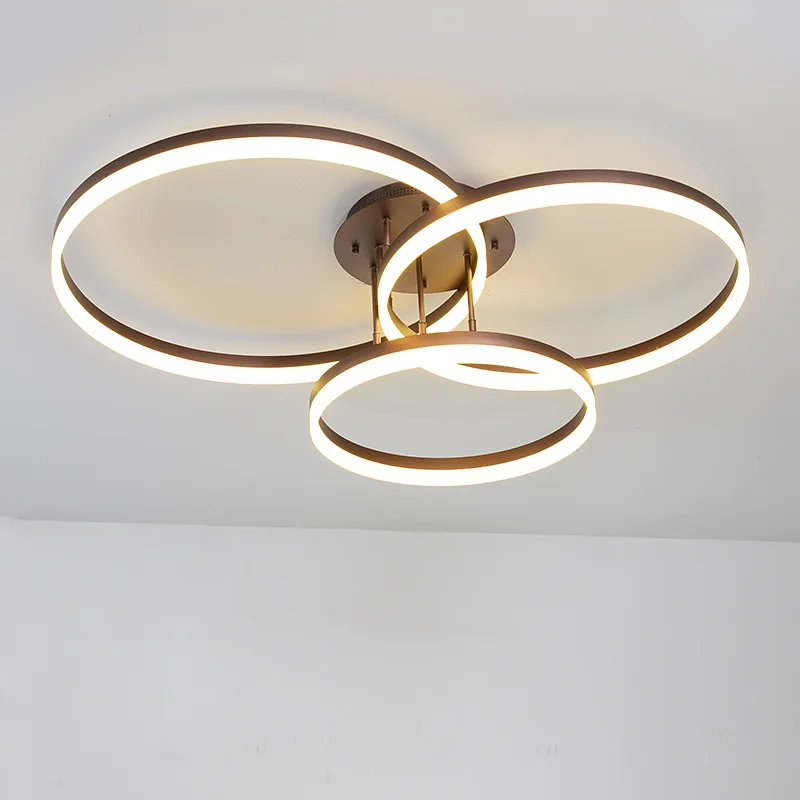 Bedroom Living Room Modern LED Ceiling Light Industrial Brown Ceiling Lamp Creative Round Circle Home Decor Lighting Fixture
Bedroom Living Room Modern LED Ceiling Light Industrial Brown Ceiling Lamp Creative Round Circle Home Decor Lighting Fixture