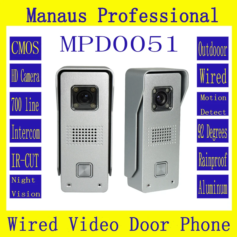 D51b Smart Home Wired Magnetic Lock Waterproof Video door phone,Outdoor Monitor Intercom Door bell with camera
D51b Smart Home Wired Magnetic Lock Waterproof Video door phone,Outdoor Monitor Intercom Door bell with camera