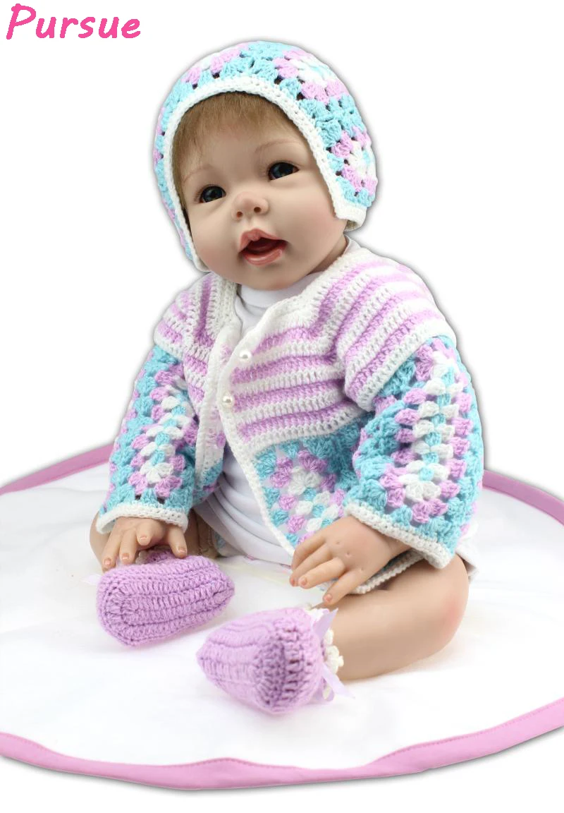 Pursue 55cm Cloth Body 100% Handmade Reborn Babies Silicone Reborn Dolls Toys for Children bebe reborn boneca menina realista
Pursue 55cm Cloth Body 100% Handmade Reborn Babies Silicone Reborn Dolls Toys for Children bebe reborn boneca menina realista