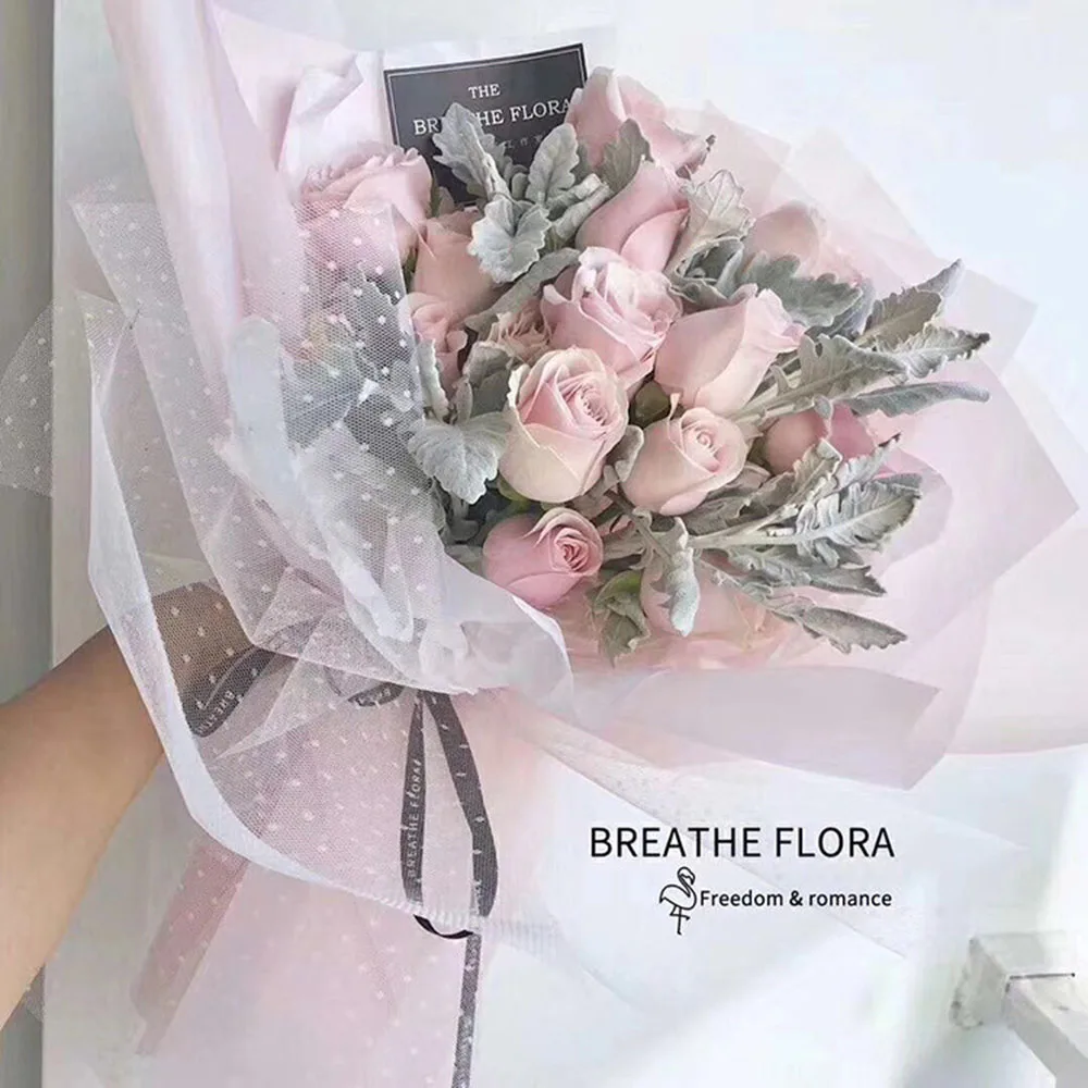 50cm*10y Korean Flower Wrapping Mesh Paper Bouquet Florist Supplies Craft Paper Christmas Wedding Decoration Packaging Material
50cm*10y Korean Flower Wrapping Mesh Paper Bouquet Florist Supplies Craft Paper Christmas Wedding Decoration Packaging Material