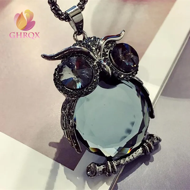 Crystal wild owl Pendant necklace Women Jewelry HTB1pPhkPpXXXXajaXXXq6xXFXXX4 - Crystal wild owl Pendant necklace Women Jewelry