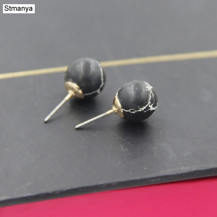 Hot Sale Round Geometric Man-Made Malachite Faux Marble Stone Stripe Stud Earrings simple fashion Earrings For Women #12114
Hot Sale Round Geometric Man-Made Malachite Faux Marble Stone Stripe Stud Earrings simple fashion Earrings For Women #12114