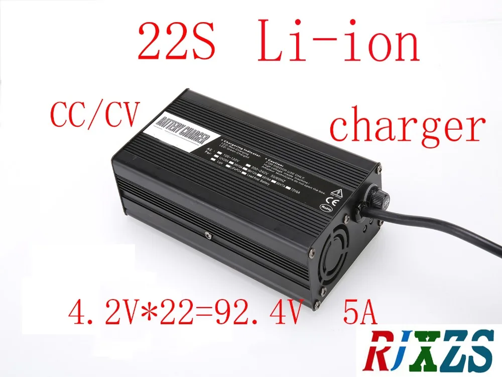 92.4V 5A charger for 22S lipo/ lithium Polymer/ Li-ion battery pack smart charger support CC/CV mode 4.2V*22=92.4V
92.4V 5A charger for 22S lipo/ lithium Polymer/ Li-ion battery pack smart charger support CC/CV mode 4.2V*22=92.4V