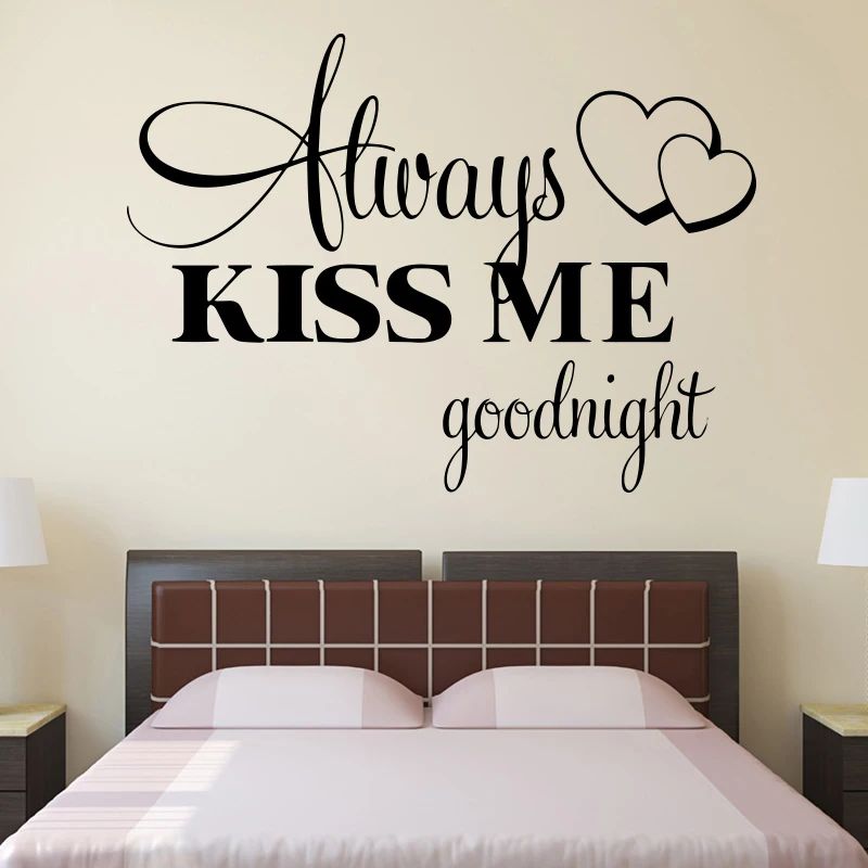 Always kiss me wall sticker for Bedroom wall art decor home decoration detachable vinyl wall sticker decor
Always kiss me wall sticker for Bedroom wall art decor home decoration detachable vinyl wall sticker decor