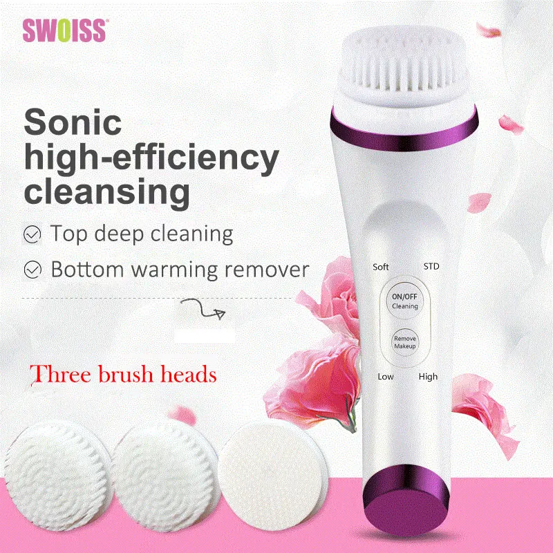 SWOISS Ultrasonic Face Cleaning Brush Waterproof Electric Multifunction Facial Cleanser Pore Washing Remover Beauty Instrument
SWOISS Ultrasonic Face Cleaning Brush Waterproof Electric Multifunction Facial Cleanser Pore Washing Remover Beauty Instrument