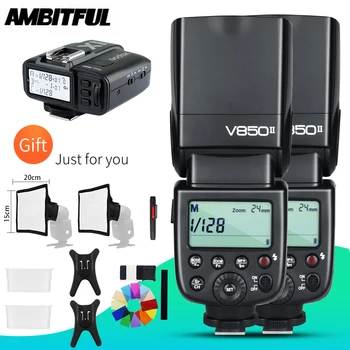 2x Godox V850II GN60 2.4G Wireless X System Li-ion Battery Speedlite + X1 Trigger Transmitter for Nikon Canon Sony Olympus Fuji
2x Godox V850II GN60 2.4G Wireless X System Li-ion Battery Speedlite + X1 Trigger Transmitter for Nikon Canon Sony Olympus Fuji