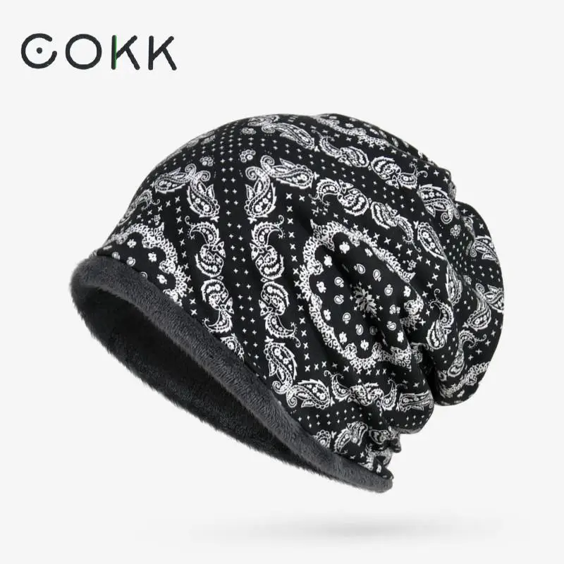 COKK Winter Hats For Women Men Turban Hat Velvet Cotton Thick Warm Beanie Hat Flower Pattern Hat/Collar Ski Cap Female Male
COKK Winter Hats For Women Men Turban Hat Velvet Cotton Thick Warm Beanie Hat Flower Pattern Hat/Collar Ski Cap Female Male