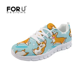 FORUDESIGNS Women Fashion 2019 Casual Shoes Corgis Print Breathable Mesh Flats Female Platform Sneakers Trainers Chaussure Femme
FORUDESIGNS Women Fashion 2019 Casual Shoes Corgis Print Breathable Mesh Flats Female Platform Sneakers Trainers Chaussure Femme