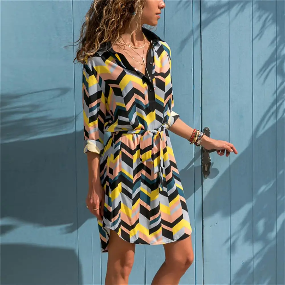 Long Sleeve Dress 2019 Summer Autumn Chiffon Boho Beach Dresses Women Casual Striped Print A-line Mini Party Dress Vestidos
Long Sleeve Dress 2019 Summer Autumn Chiffon Boho Beach Dresses Women Casual Striped Print A-line Mini Party Dress Vestidos