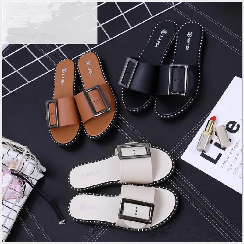 RUSHIMAN Women Slippers Flip Flops Peep Toe Sandals Square buckle Slippers Sandals flat Comfortable Summer Slippers Women
RUSHIMAN Women Slippers Flip Flops Peep Toe Sandals Square buckle Slippers Sandals flat Comfortable Summer Slippers Women