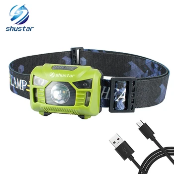 Body Motion Sensor Headlamp Induction USB Rechargeable Headlight 2 Switch Modes Head Flashlight Torch lamp For Camping+USB cable
Body Motion Sensor Headlamp Induction USB Rechargeable Headlight 2 Switch Modes Head Flashlight Torch lamp For Camping+USB cable