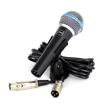 Beta58A Handheld Wired Mic Vocal Dynamic Microphone Professional Microfone With XLR 3 Pin Audio Cable For PC Karaoke Audio Mixer
Beta58A Handheld Wired Mic Vocal Dynamic Microphone Professional Microfone With XLR 3 Pin Audio Cable For PC Karaoke Audio Mixer