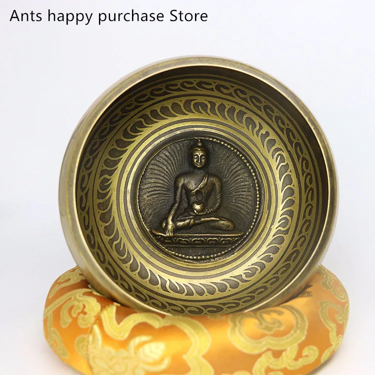 Nepal handmade Buddha Tibet bowl bowl ritual music therapy copper chime copper Tibetan Singing Bowl(Including Sticks and Mats)
Nepal handmade Buddha Tibet bowl bowl ritual music therapy copper chime copper Tibetan Singing Bowl(Including Sticks and Mats)