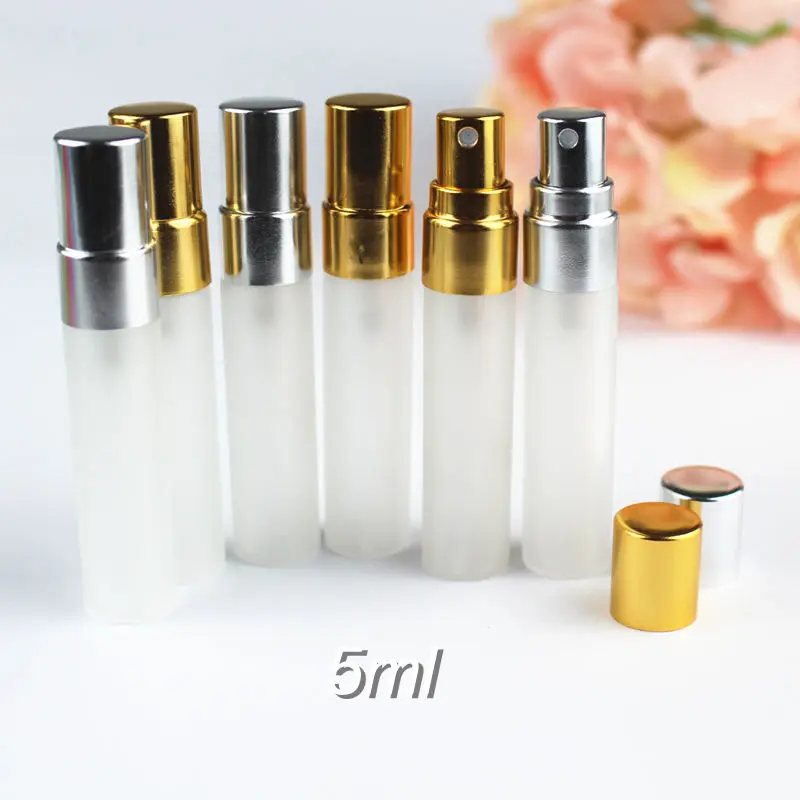 5pcs/lot 5ml Thin Frosting Glass Spray Bottle Travel Perfume Portable Bottle With Gold Silver Atomizer Refillable Aluminium Pump
5pcs/lot 5ml Thin Frosting Glass Spray Bottle Travel Perfume Portable Bottle With Gold Silver Atomizer Refillable Aluminium Pump