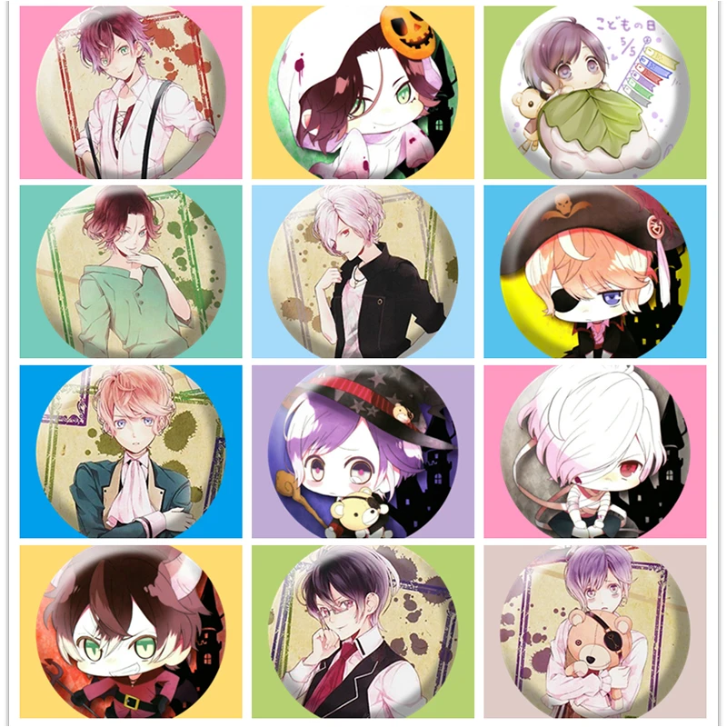 ZXFJXR 58MM Animation Badge DIABOLIK LOVERS Sakamaki Shu Ayato Kanato sakamaki reiji Sakamaki Subaru Badge Brooch Pins
ZXFJXR 58MM Animation Badge DIABOLIK LOVERS Sakamaki Shu Ayato Kanato sakamaki reiji Sakamaki Subaru Badge Brooch Pins