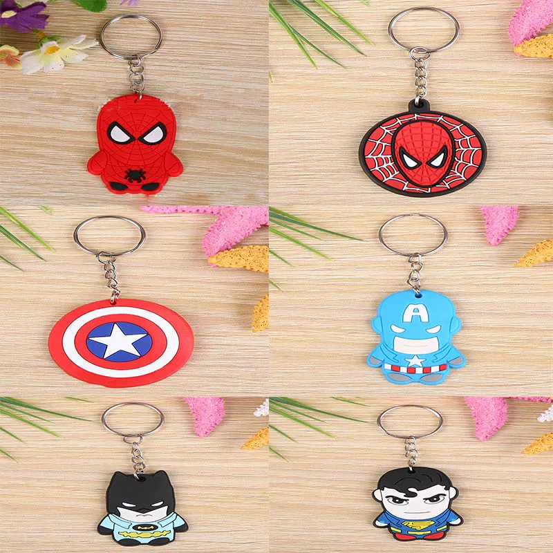 Hot Sale Cartoon Soft Charm Marvel Keychain Gift Jewelry Finding Accessories Superman Spider man Batman Captain America
Hot Sale Cartoon Soft Charm Marvel Keychain Gift Jewelry Finding Accessories Superman Spider man Batman Captain America