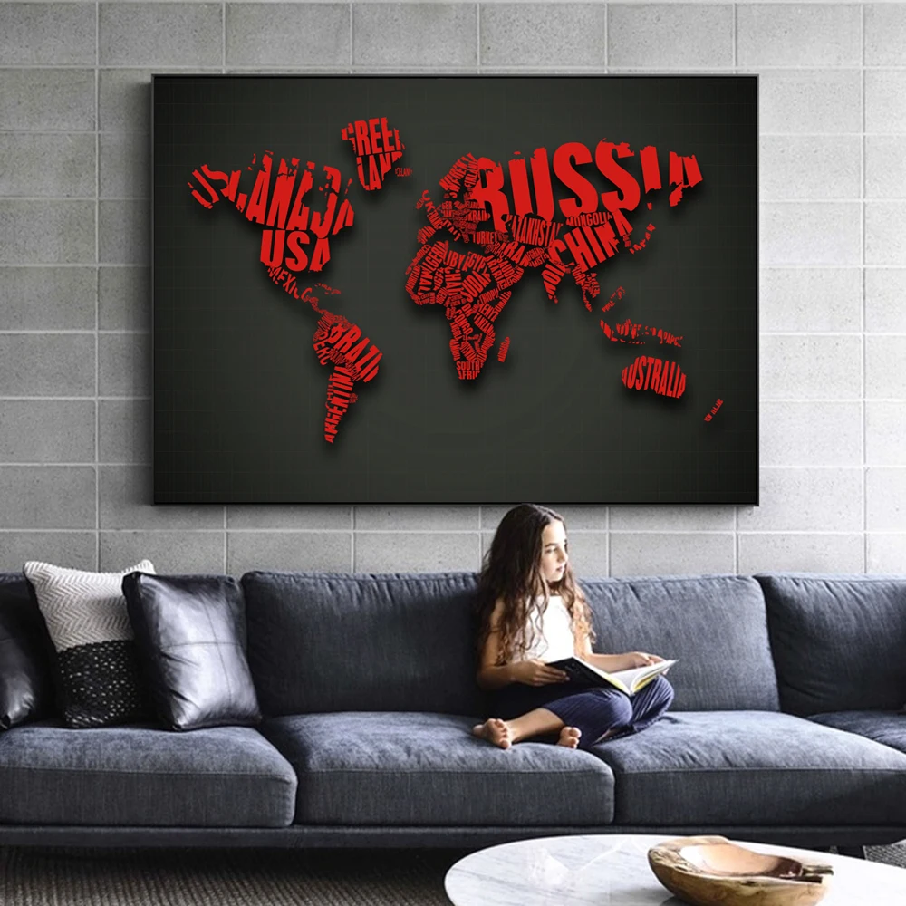 World Map Decorative Wall Art Canvas Prints Posters And Prints Words Map Pop Art Canvas Paintings Decorative Wall Picture Cuadro
World Map Decorative Wall Art Canvas Prints Posters And Prints Words Map Pop Art Canvas Paintings Decorative Wall Picture Cuadro