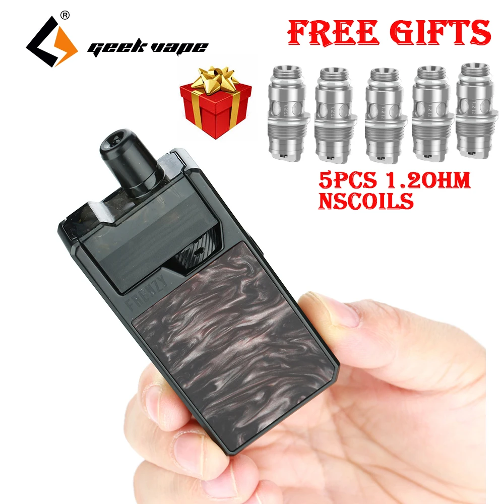 Free NS Coil !!! Original GeekVape Frenzy Pod Kit w/ 950mAh Built-in Battery & AS Micro Chipset E-cig Vape Kit VS Drag 2/ Shogun
Free NS Coil !!! Original GeekVape Frenzy Pod Kit w/ 950mAh Built-in Battery & AS Micro Chipset E-cig Vape Kit VS Drag 2/ Shogun