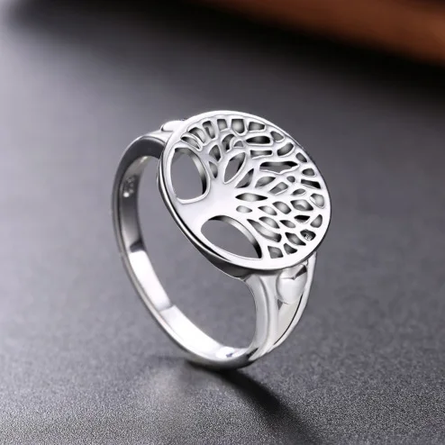 Pure Silver 925 Rings for Women Life Tree Finger Ring Bague Femme Fashion Wedding Engagement Jewelry Anillos Bijoux Size 6 7 8 9
Pure Silver 925 Rings for Women Life Tree Finger Ring Bague Femme Fashion Wedding Engagement Jewelry Anillos Bijoux Size 6 7 8 9