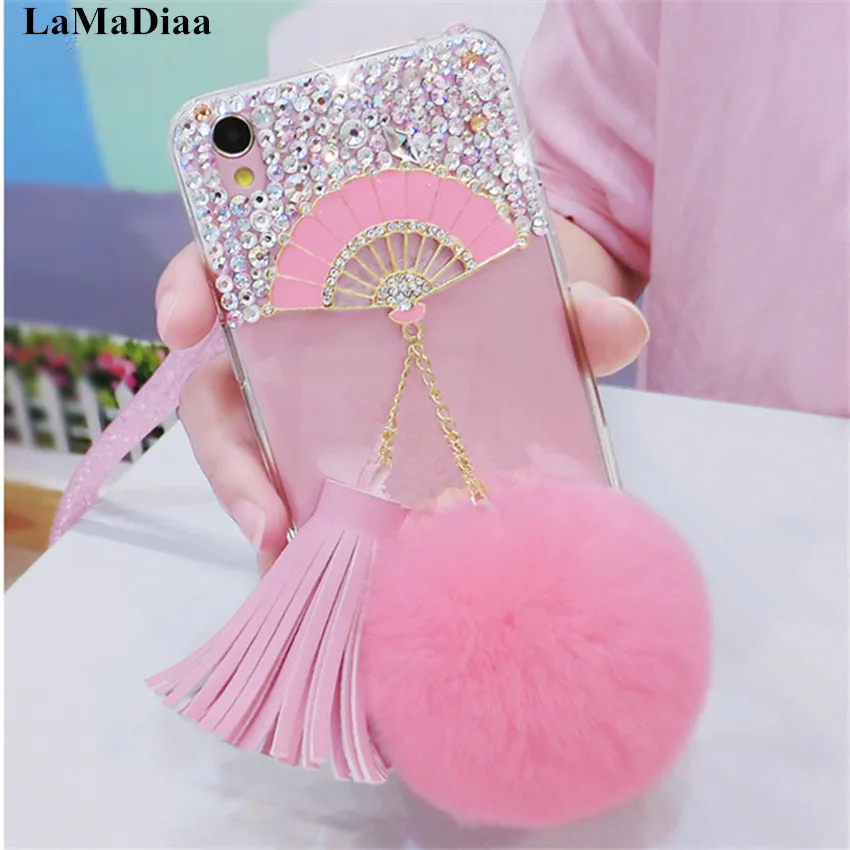 LaMaDiaa Cute Pink Fan Case For Samsung GalaxyS6 S7 edge S8 S9 S10 Plus Lite Note 5 8 9 10 Plus Tassel Rabbit Fur Hair Ball Case
LaMaDiaa Cute Pink Fan Case For Samsung GalaxyS6 S7 edge S8 S9 S10 Plus Lite Note 5 8 9 10 Plus Tassel Rabbit Fur Hair Ball Case