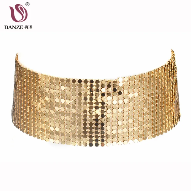 DANZE Punk Sequins Wide Mesh Choker Necklace Exaggerated Statement Boho Necklaces Women Maxi Jewelry Collares Mujer Dropshipping
DANZE Punk Sequins Wide Mesh Choker Necklace Exaggerated Statement Boho Necklaces Women Maxi Jewelry Collares Mujer Dropshipping