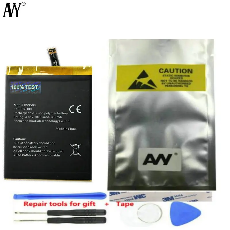 AVY Battery For Blackview BV9500 & BV9500 Pro & BV9500 plus 10000mAh Original Batteries 100% Tested With Tracking Number
AVY Battery For Blackview BV9500 & BV9500 Pro & BV9500 plus 10000mAh Original Batteries 100% Tested With Tracking Number
