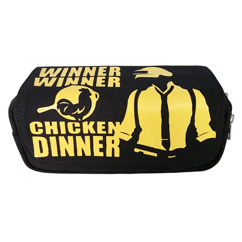 Game PUBG BATTLEGROUNDS Chicken Dinner Children Teenager Student Canvas Pencil Case Box Pen Bag Cosmetic Makeup Change Purse Bag
Game PUBG BATTLEGROUNDS Chicken Dinner Children Teenager Student Canvas Pencil Case Box Pen Bag Cosmetic Makeup Change Purse Bag