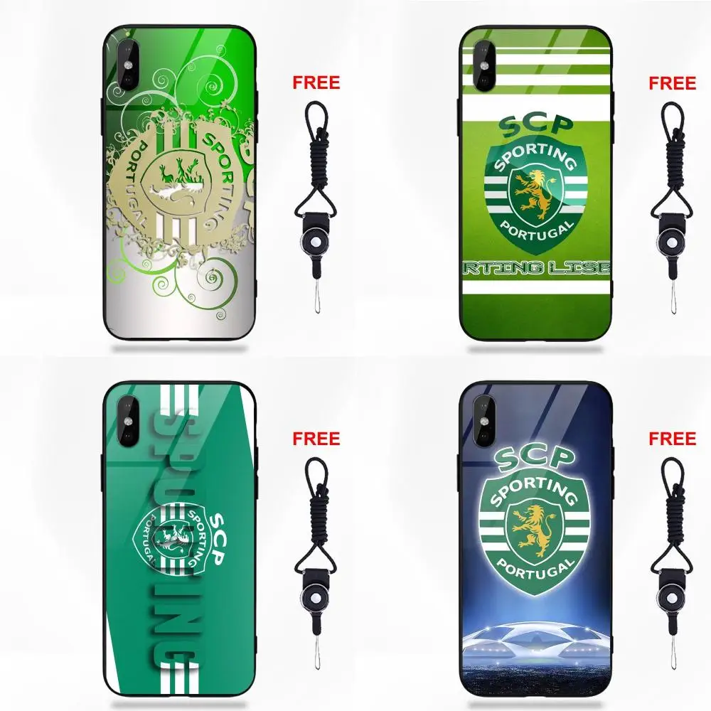 For Apple iPhone 5 5C 5S SE 6 6S 7 8 Plus X XS Max XR Mobile Silicone TPU Frame Tempered Glass Cases Sporting Portugal
For Apple iPhone 5 5C 5S SE 6 6S 7 8 Plus X XS Max XR Mobile Silicone TPU Frame Tempered Glass Cases Sporting Portugal