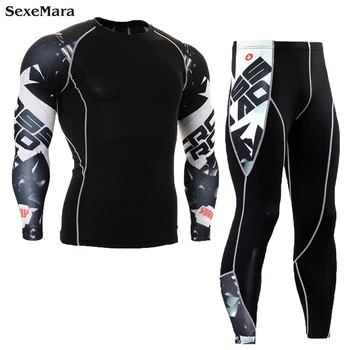 2021 Men's thermal underwear Sport Suit Compression Tights MMA Rashgard jogging Gym Long Johns Men Fitness Leggings Joggers
2021 Men's thermal underwear Sport Suit Compression Tights MMA Rashgard jogging Gym Long Johns Men Fitness Leggings Joggers