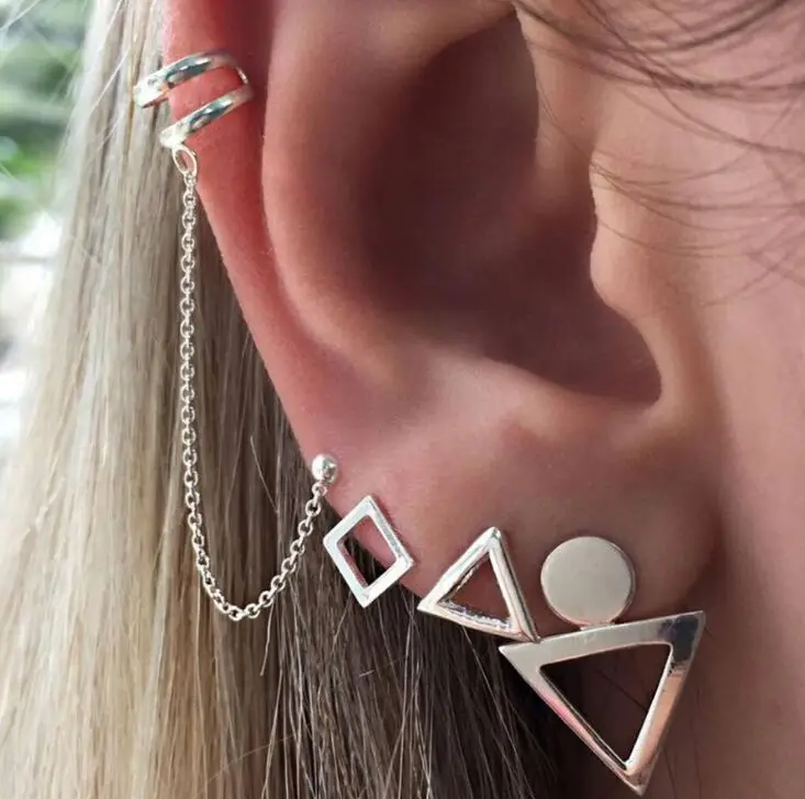 5 Piece geometric chain Punk Style Silver Color Earring Sets Ethnic Bohemia Ear Clip Stud Earrings For Women Leaf Owl Earrings
5 Piece geometric chain Punk Style Silver Color Earring Sets Ethnic Bohemia Ear Clip Stud Earrings For Women Leaf Owl Earrings