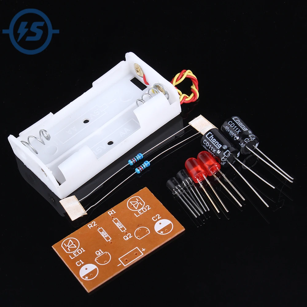 2pcs DIY Kit Flash Circuit Multivibrator Circuit Suite Electronic Production Teaching Training Parts
2pcs DIY Kit Flash Circuit Multivibrator Circuit Suite Electronic Production Teaching Training Parts