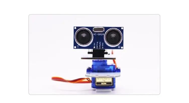 SG90 9g Servo Tilt PTZ w/Ultrasonic Obstacle Avoidance Sensor Accessories For DIY 51/Arduino Smart Car/Robot Model
SG90 9g Servo Tilt PTZ w/Ultrasonic Obstacle Avoidance Sensor Accessories For DIY 51/Arduino Smart Car/Robot Model