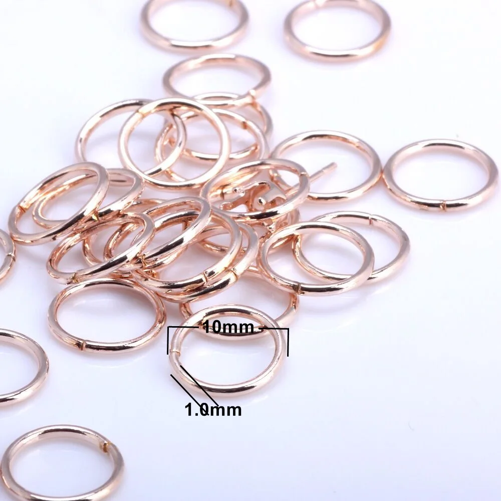 OlingArt Jump Ring Wire Dia 1.0MM Loop Trail 10mm 200PCS/lot link loop Rose gold DIY Jewelry making Basic Connector
OlingArt Jump Ring Wire Dia 1.0MM Loop Trail 10mm 200PCS/lot link loop Rose gold DIY Jewelry making Basic Connector