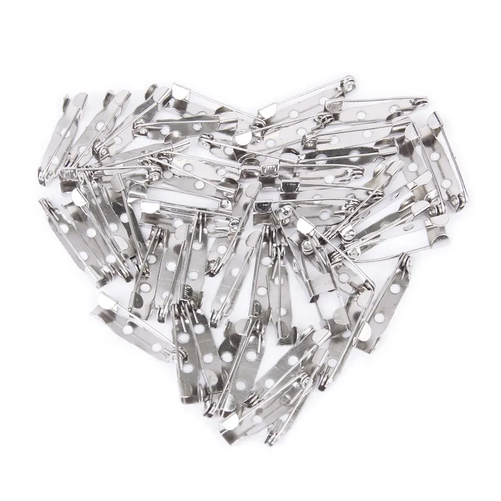 50 pcs/lot Brooch Back Bar Pins Findings Jewelry Making Handmade DIY Gifts For Women Men White K Tone Iron Metal 20mm
50 pcs/lot Brooch Back Bar Pins Findings Jewelry Making Handmade DIY Gifts For Women Men White K Tone Iron Metal 20mm