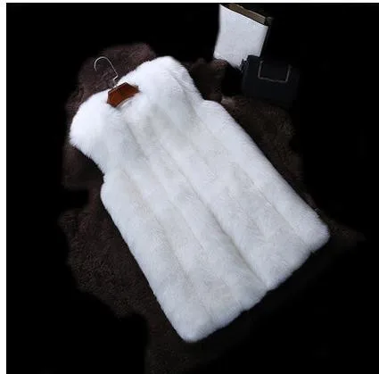 Coletes Feminino Inverno Plus Size Female Mitation Fox Fur Waistcoats Plus Size Women Faux Fur Vests Four Colors Vest Coats K424
Coletes Feminino Inverno Plus Size Female Mitation Fox Fur Waistcoats Plus Size Women Faux Fur Vests Four Colors Vest Coats K424