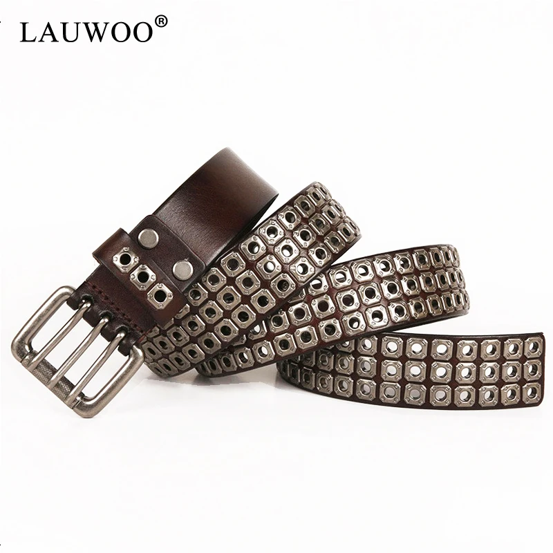 LAUWOO Heavy Metal Cowboy Punk Belt Genuine Leather Hip Hop Belts For Men Cross Rivet Jeans belt male Strap Ceinture Homme
LAUWOO Heavy Metal Cowboy Punk Belt Genuine Leather Hip Hop Belts For Men Cross Rivet Jeans belt male Strap Ceinture Homme