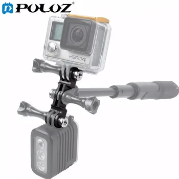 

For Go Pro Accessories Double Cameras LED Light Connection Mount for GoPro HERO5 HERO4 Session HERO 5 4 3+ SJCAM SJ7000 SJ4000