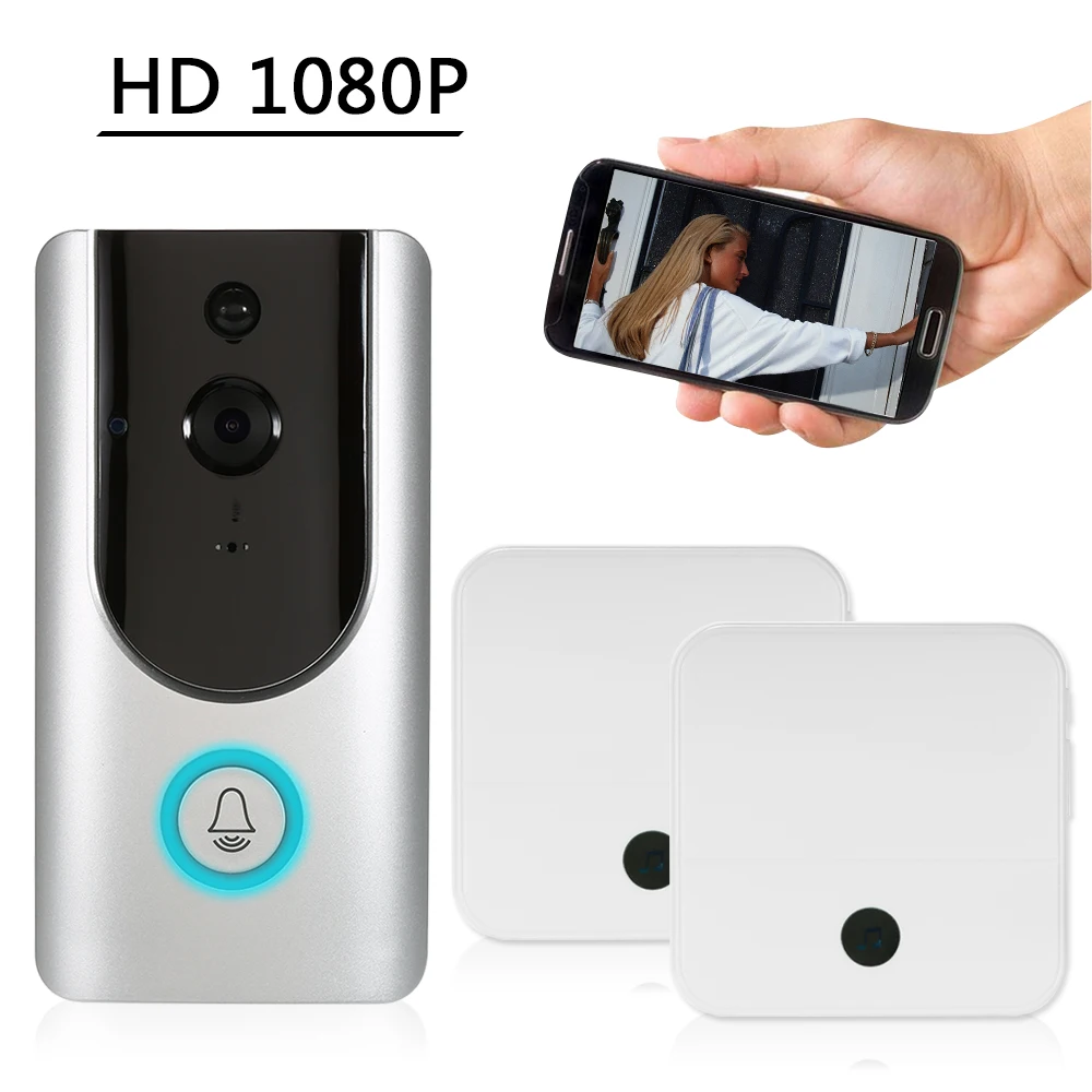 HD 1080P WiFi Smart Wireless Security Doorbell Smart Visual Intercom Recording Video Door Phone Night Vision Mobile Cruise
HD 1080P WiFi Smart Wireless Security Doorbell Smart Visual Intercom Recording Video Door Phone Night Vision Mobile Cruise