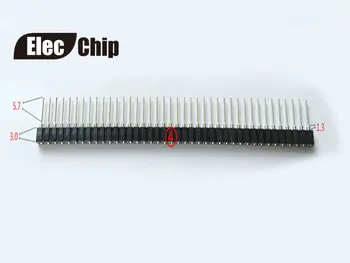 20pcs Single round hole socket Single row spacing of 2.54MM 1*40P female 10MM long
20pcs Single round hole socket Single row spacing of 2.54MM 1*40P female 10MM long