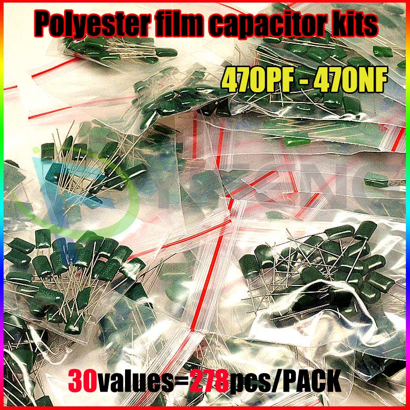 Lowest Price 278 Pcs 30 Values Polyester Film Capacitor Assorted Assortment Kit 470pf - 470nf 100V
Lowest Price 278 Pcs 30 Values Polyester Film Capacitor Assorted Assortment Kit 470pf - 470nf 100V