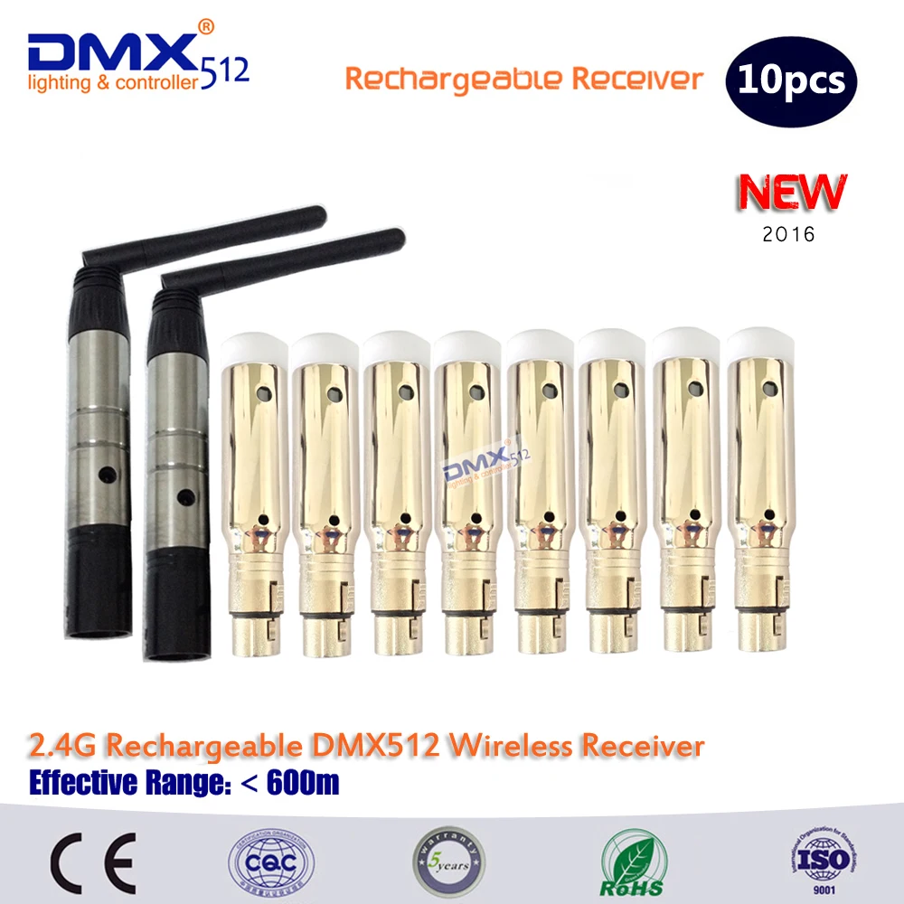 DHL Free shipping 10pcs/lot wireless dmx controller 2.4G Wireless Receiver Rechargeable Built-in Battery Stage Lighting Control
DHL Free shipping 10pcs/lot wireless dmx controller 2.4G Wireless Receiver Rechargeable Built-in Battery Stage Lighting Control