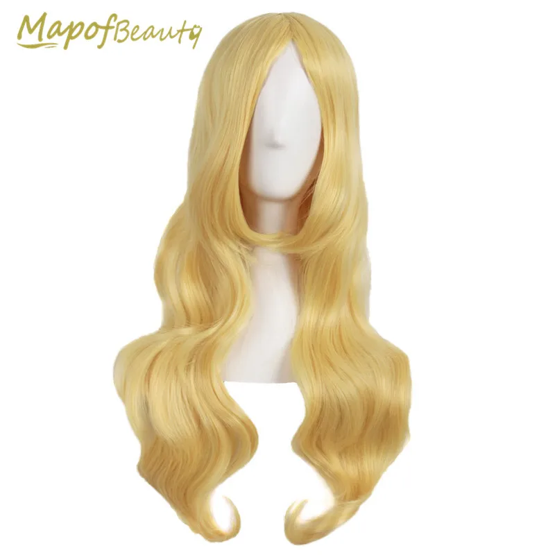 Фото 28 &quotпарики с длинными кудрявыми волосами для женщин золотые серые синтетические