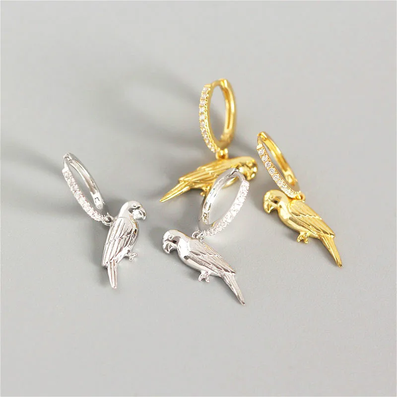 Fengxiaoling New Fashion 925 Sterling Silver Parrot Little Bird Drop Earrings Jewelry Earrings For Women Fashion Party Jewelry
Fengxiaoling New Fashion 925 Sterling Silver Parrot Little Bird Drop Earrings Jewelry Earrings For Women Fashion Party Jewelry