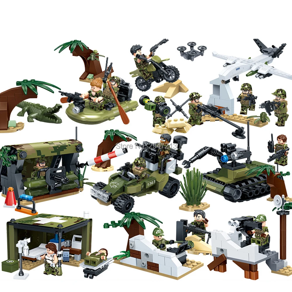 hot LegoINGlys military WW2 army base tank vehicles fighter war Building Blocks mini soldier figure brick toys for children gift
hot LegoINGlys military WW2 army base tank vehicles fighter war Building Blocks mini soldier figure brick toys for children gift