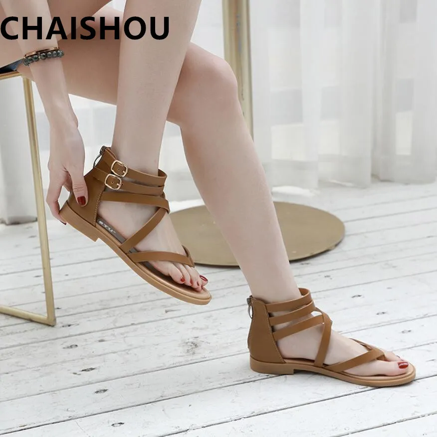 CHAISHOU 2019 New Summer women plus size Sandals shoes Flat sandals PU Folded back comfort Roman shoes krasovki Famela B-480
CHAISHOU 2019 New Summer women plus size Sandals shoes Flat sandals PU Folded back comfort Roman shoes krasovki Famela B-480